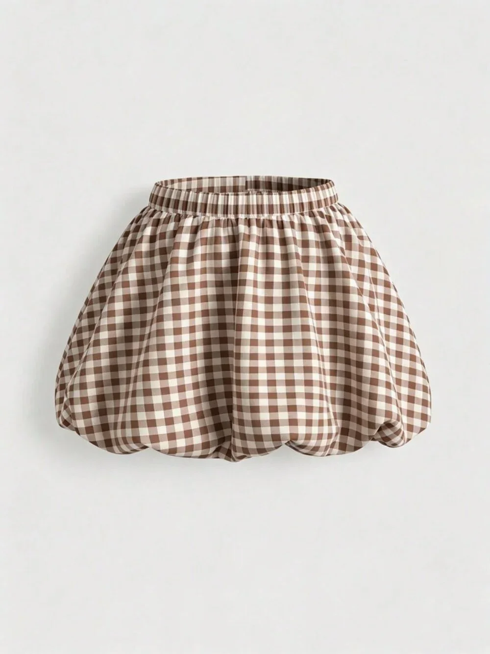 Multicolor Casual Women's Gingham Plaid Mini Skirt High Waist A-Line Skort - Picture 4 of 4